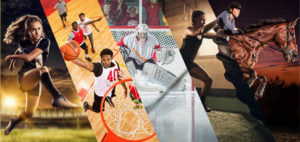 Collage of sports images by McClanahan Studio